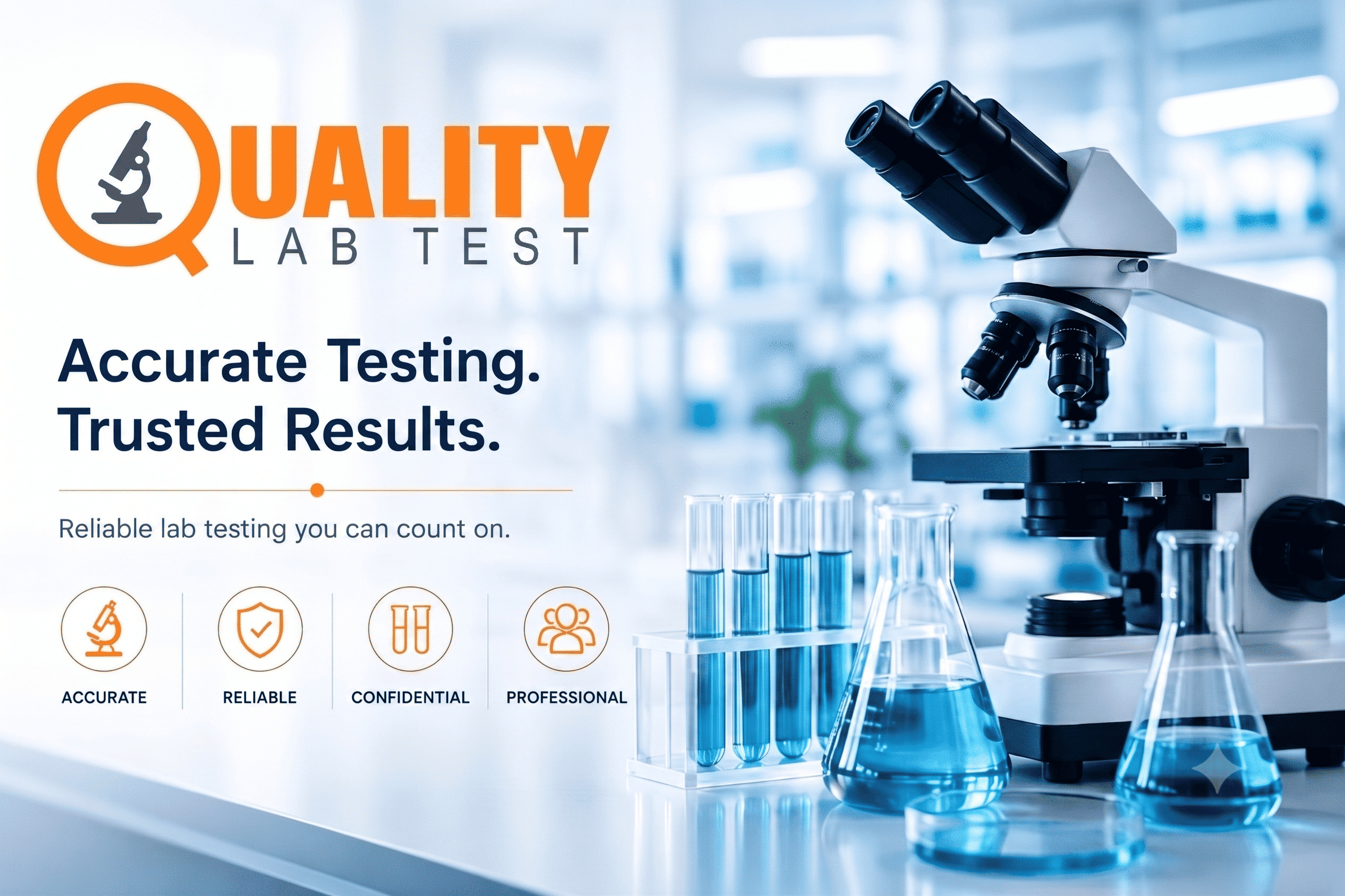 Lab professional with test tubes
